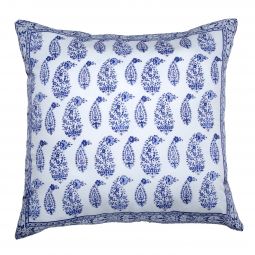 Malabar Paisley Reversible Euro - Deep Blue